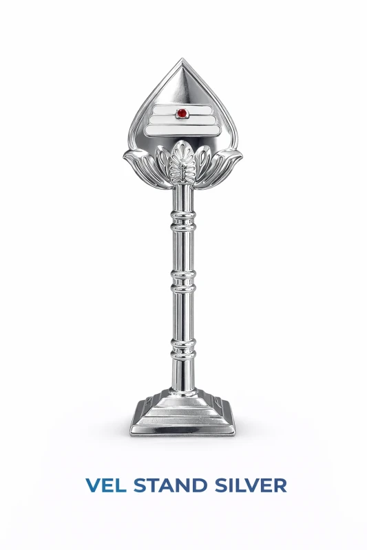 VEL STAND SILVER 4"